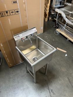 Industrial Mop Sink Stainless with FREE faucet included NSF