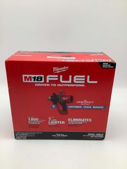*NEW In Box* Milwaukee M18 FUEL ONE-KEY 18V Lithium-Ion Brushless Cordless 1 in. Impact Wrench with Friction Ring (Tool-Only) - 2867-20
