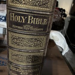 1800’s bible & dictionary