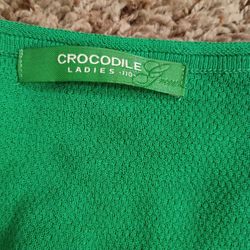 Ladies Crocodile Tunic Blouse Sz Large