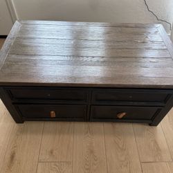 Lift top Coffee Table With 4 Drawers