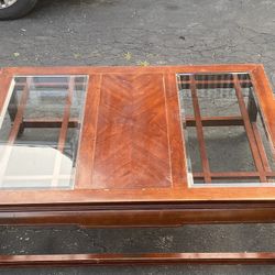 Used Coffee Table Wood And Glass