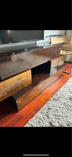 Modular wood blocks can be used for end or side table, coffee table or console - 6 pieces