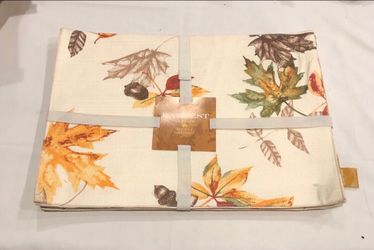 New Set of 4 Fall Harvest Cloth Placemats – Autumn / Thanksgiving