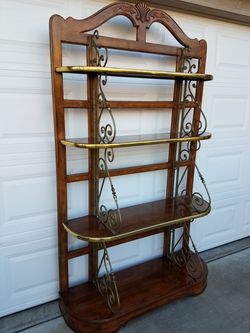 Large Drexel Heritage heavy shelving unit