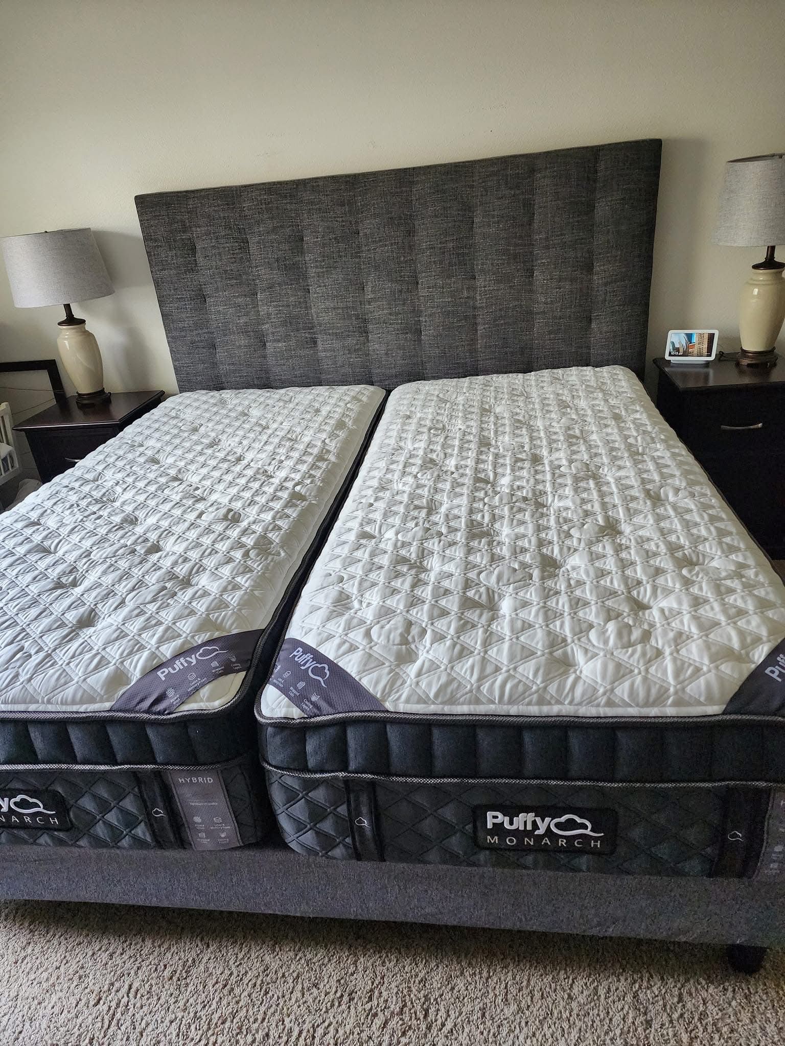 Like New Split King Puffy Monarch Mattress