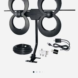 Antennas Direct - ClearStream 4MAX Complete Amplified Indoor/Outdoor HDTV Antenna with Mast