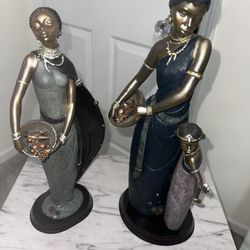 ✨ Elegant African-Inspired Decorative Figurines – Set of 2 ✨OBO