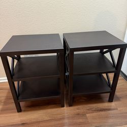 Wood End Accent Table