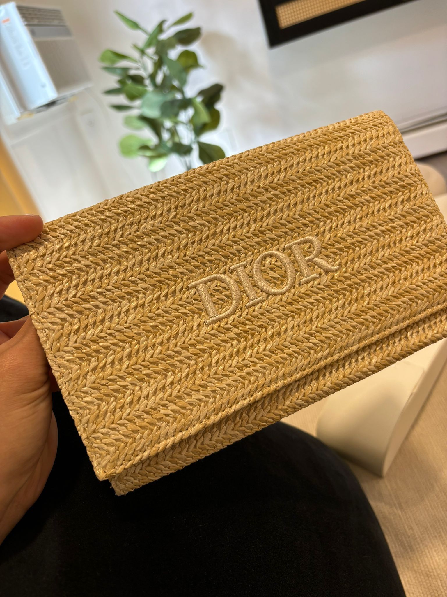 Wool Dior Clutch Bag