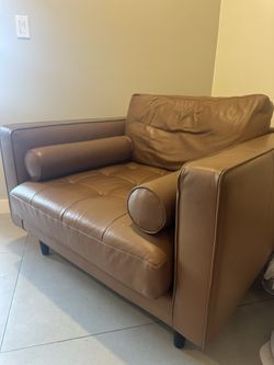 Genuine Leather Chair Rove Concept