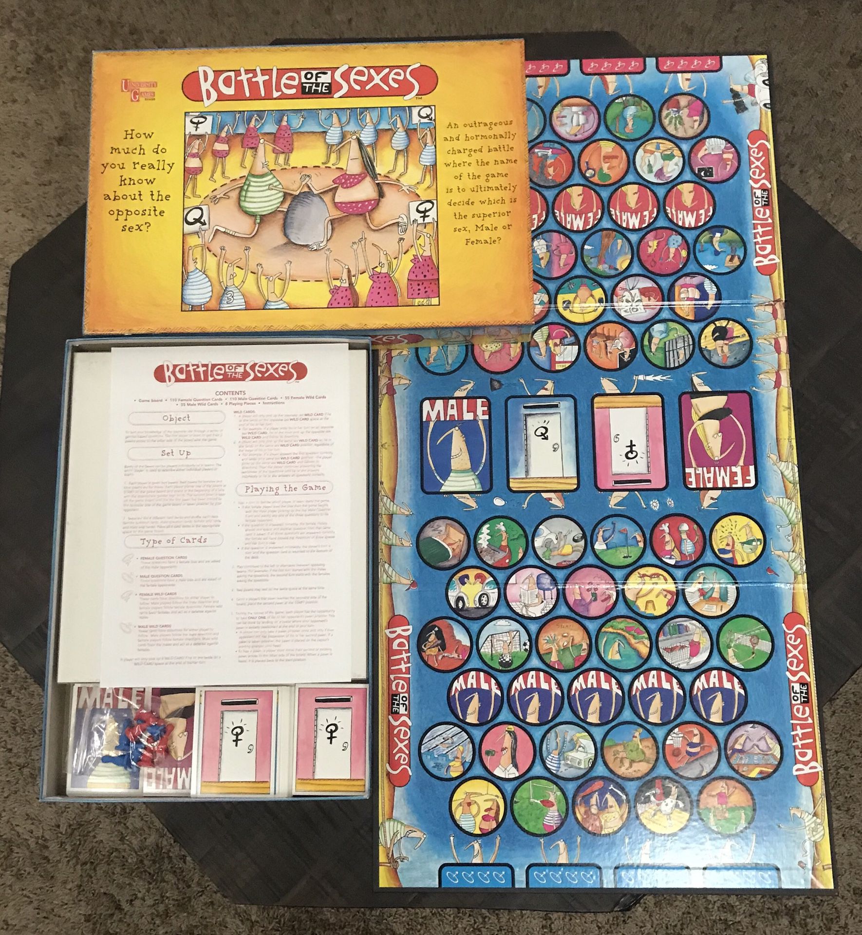 Battle of the Sexes Board Game Complete