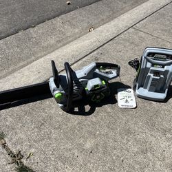 Ego 56v Chainsaw 16" Battery 7.5AH & Charger $320 Battery alone is $399 plus Tax