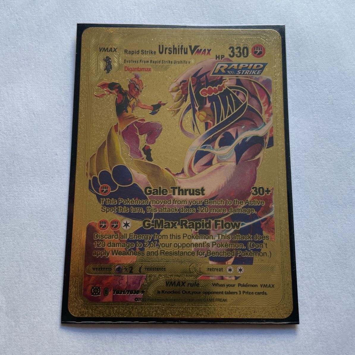 vmax gold pokemon cards Pikachu VMAX Trainer Gallery Gold Metal Pokemon Card