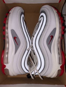 Nike Air Max 97 White Pure Platinum University Red