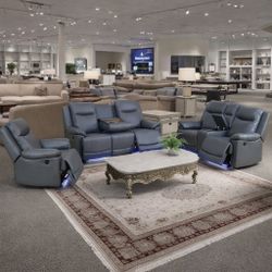 🔥 Power Reclining Sofa & Loveseat – ONLY $1499 for the Set! 🔥