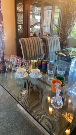 Kitchen ware glasses vases etc $1 each