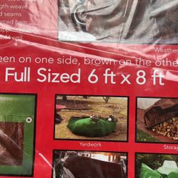 Tarpaulin Polyethylene 6 ft X 8ft( New)