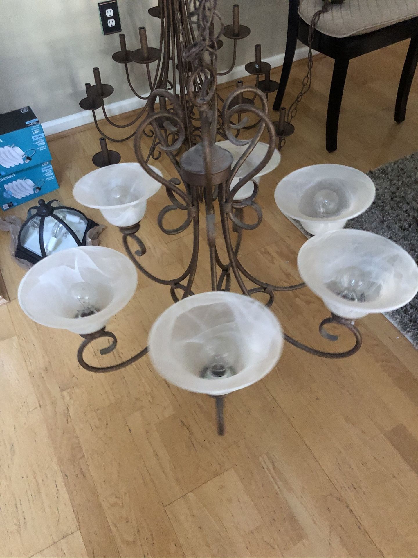 Chandelier ceiling foyer or dining room light fixture