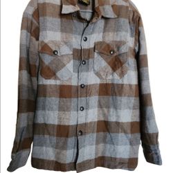 Scorpion Covert Flannel Moto Plaid Shirt Cotton Shell Inner Men's Size MD