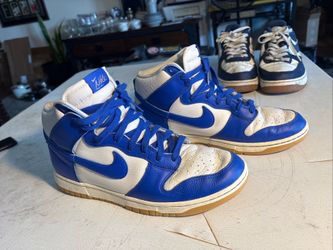 Nike Dunk Hi Retro Mens Shoes Size 11 Blue Game Royal Leather Sneakers