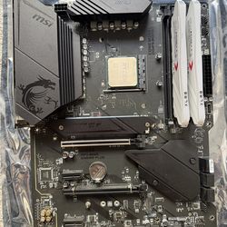 Ryzen 7 5800x, 32g of ddr4. MSI B550