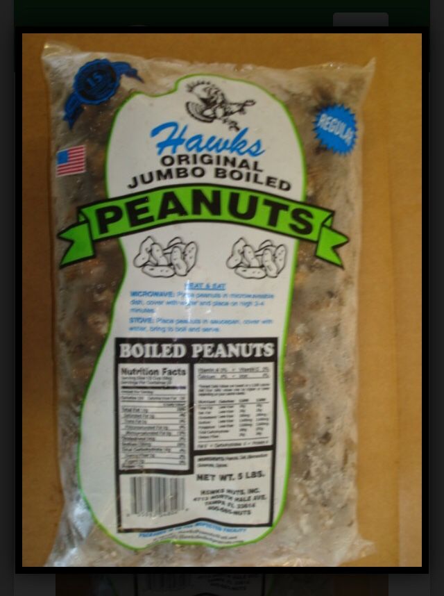 Hawks Cajun or Regular Boiled peanuts