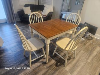 Dining table with four chairs