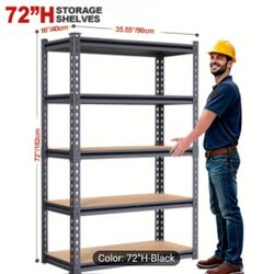 Black Shelves Storage