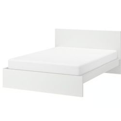 IKEA MALM Queen Bed Frame With Mattress