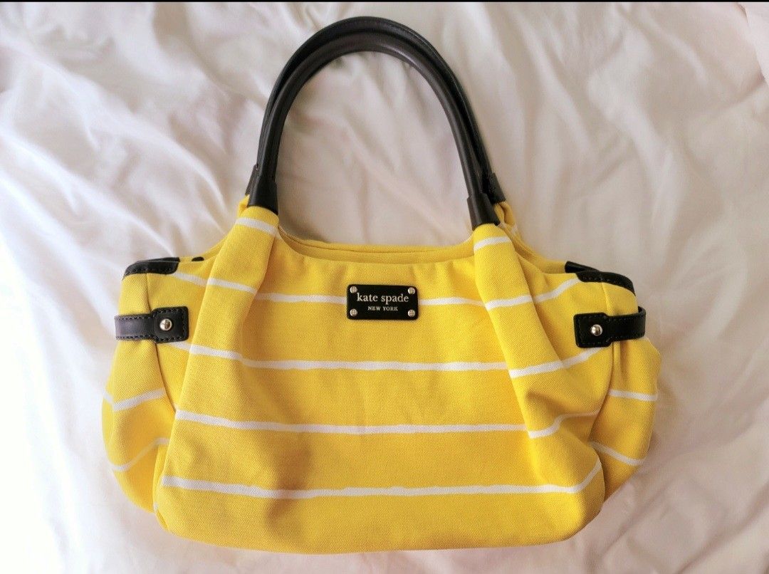 Kate Spade Yellow White Bag