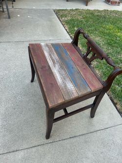 Antique Vanity Bench
