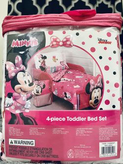 Mini Mouse 4-piece Toddler Bedding Set (New From Walmart) $35 (Los Angeles/Compton Area)