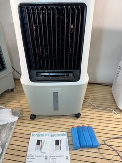 Portable Swamp Cooler Air Cooler - 2500 CFM Airflow, 8 Gallon Water Tank Portable Evaporative Air Cooler for Room & Outdoors, WiFi, Humidifier &