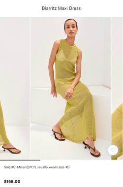 LEBOP Biarritz Maxi Dress – Warm Olive (XXS)
