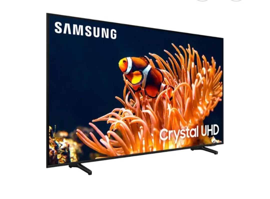 SAMSUNG 85"INCH CRYSTAL UHD 4K DU8000 ALL ACCESSORIES INCLUDED OPEN BOX NEVER.