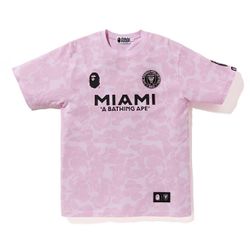 BAPE x Inter Miami Pink Camo Shirt size Medium