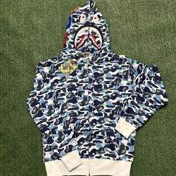 Blue Bathing Ape Hoodie