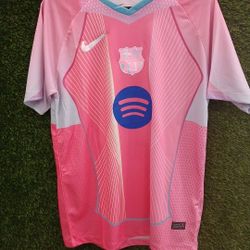 Barcelona Lamine Yamal Pink Jersey Small Or Medium 