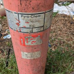 Pyro Chem Fire Protection System Tank And Kidde Fire Protection System Tank 