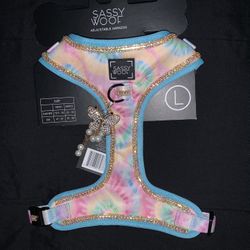 Large Tie Die Blinged Out Harness 