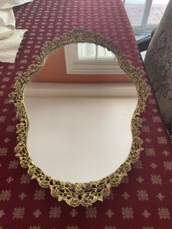 Antique Gold Mirror Tray