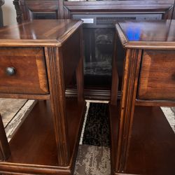 Wood End Tables-matching