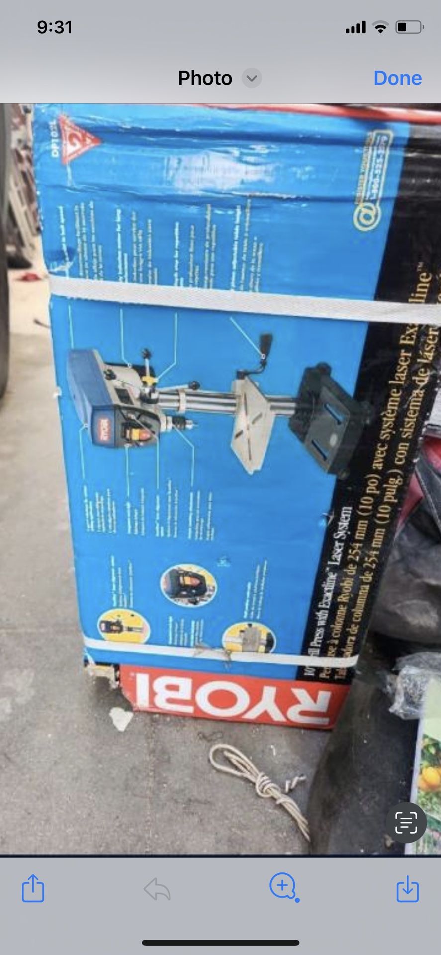 Ryobi 10in Drill Press With Laser