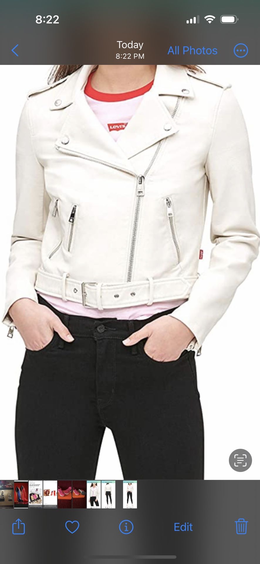 Jacket Levi’s Size Large De Piel New $130