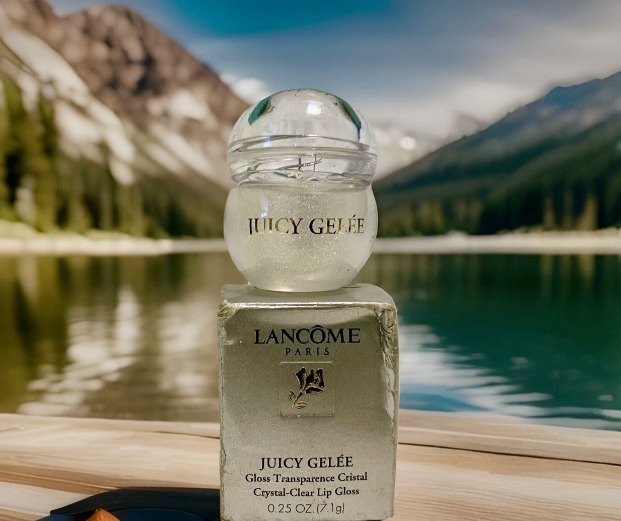 Lancome JUICY GELEE Crystal Clear Lip Gloss Heiress Color New RARE Sparkles