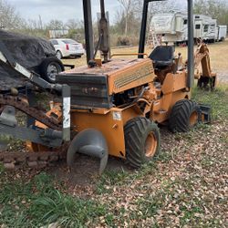 Case Trencher Backhoe Combo