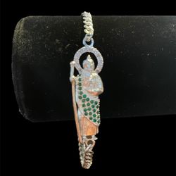 San Judas Tadeo Bracelet Cuban Links