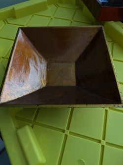 ‼️ YES IT'S AVAILABLE ‼️ Burnt Orange Square Bowl Or Candy Dish 