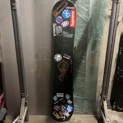 Burton Snowboard Green Black White 2x4 Mount Unisex Adults Waist 530mm/21 in